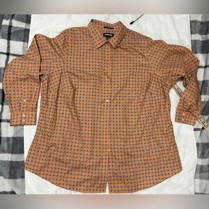 Women’s 20W Lands’ End button up long sleeves shirt